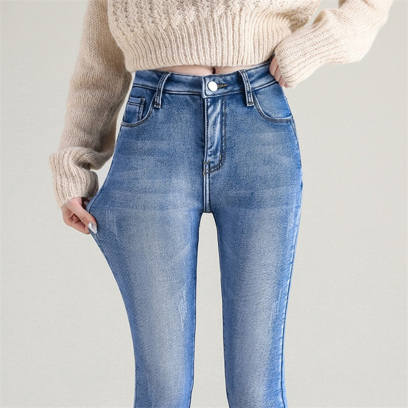 Calça Jeans Feminina Pelúciada Brilhance