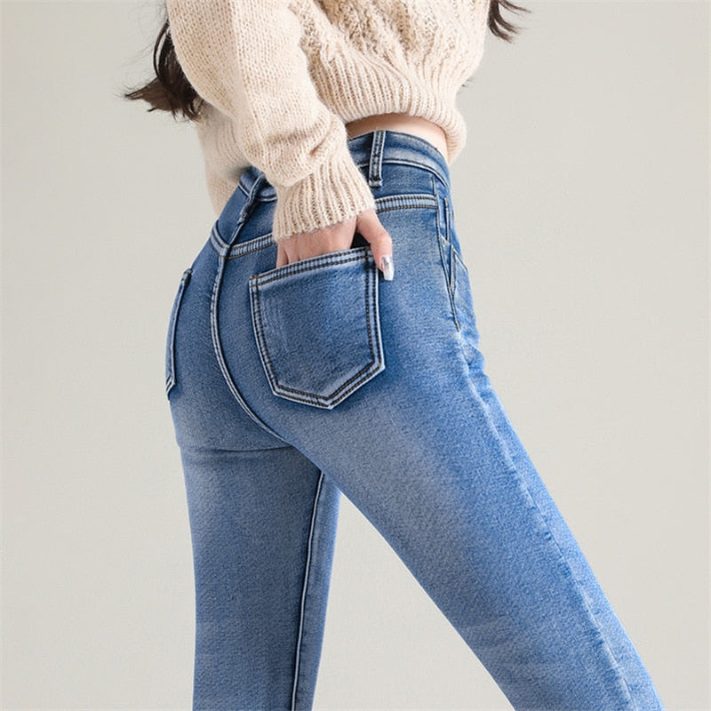 Calça Jeans Feminina Pelúciada Brilhance