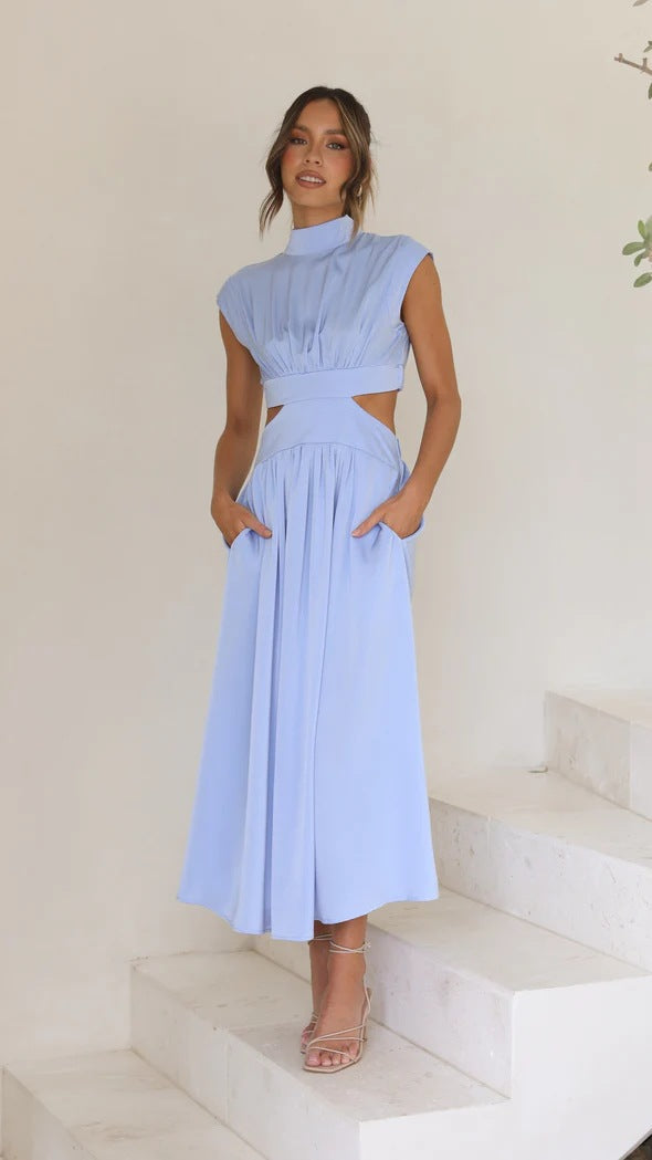 Vestido Midi Feminino Acinturado Maria Bonita