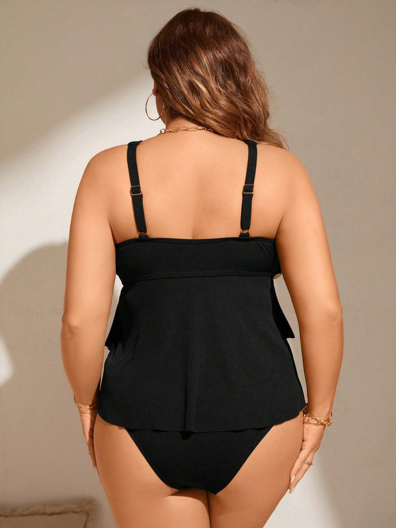 Maiô Plus Size Babado Clamer