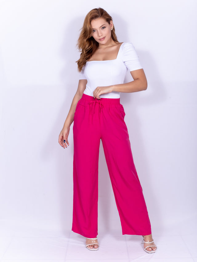 Calça Alfaiataria Pantalona Feminina Iara